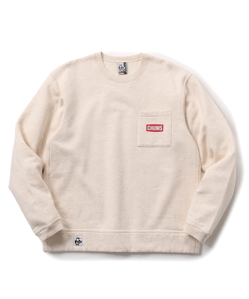 CHUMS Logo Pocket Crew Top/チャムスロゴポケットクルートップ