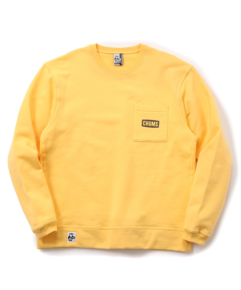 CHUMS Logo Pocket Crew Top/チャムスロゴポケットクルートップ