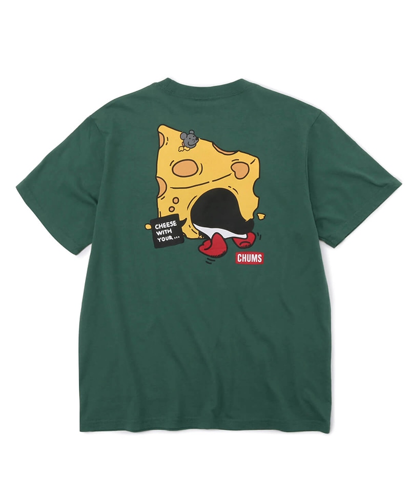 Booby In Cheese T Shirt ブービーインチーズtシャツ トップス Tシャツ M Sage トップス Chums チャムス アウトドアファッション公式通販