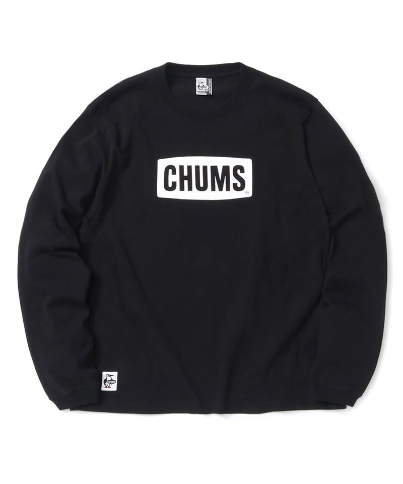 CHUMS Logo L/S T-Shirt/チャムスロゴロングスリーブTシャツ(ロンT/ロングTシャツ)(M H/Gray×Navy): トップス| CHUMS(チャムス)|アウトドアファッション公式通販