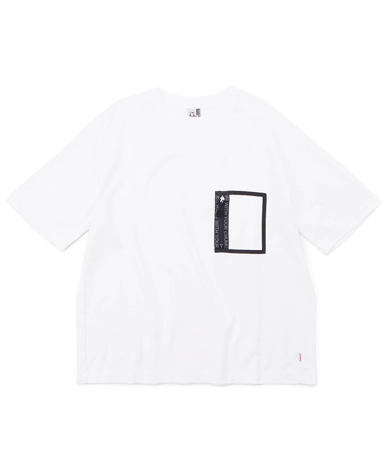 Mesh Pocket T Shirt 限定 メッシュポケットtシャツ トップス Tシャツ M Black White トップス Chums チャムス アウトドアファッション公式通販