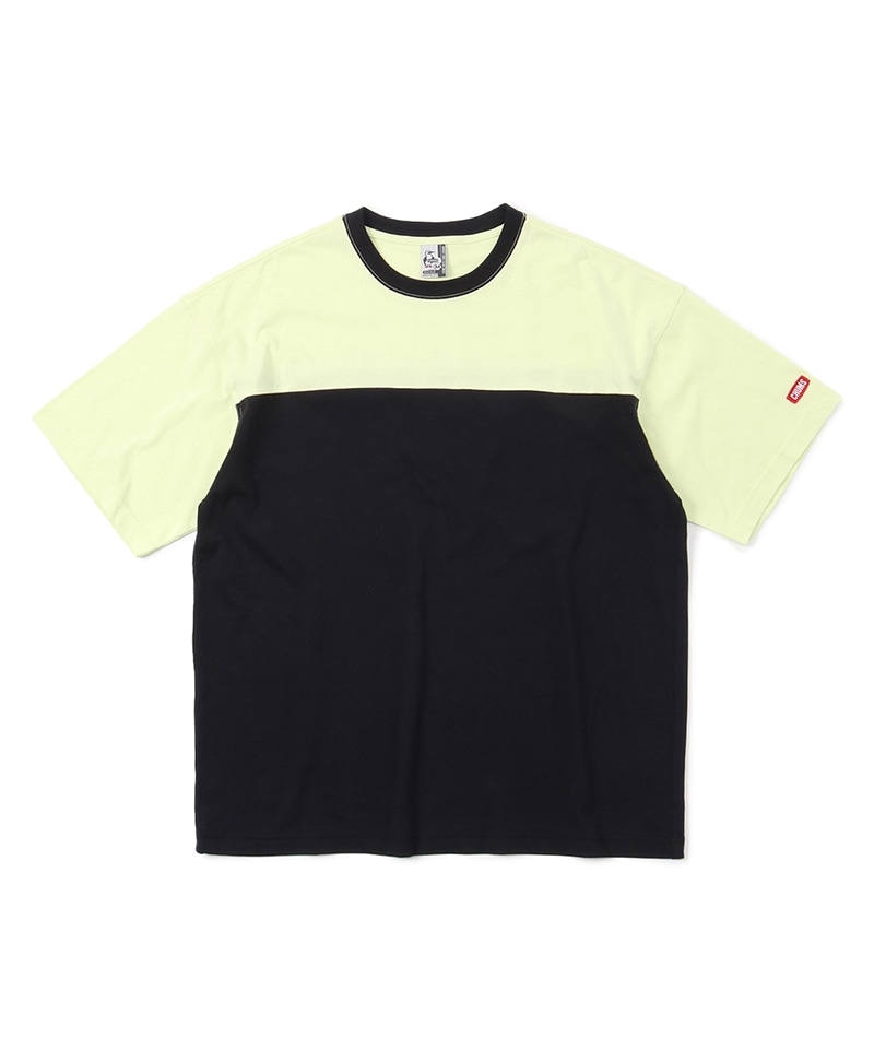 PstelGreen/BK | オーバーサイズツートーンTシャツ