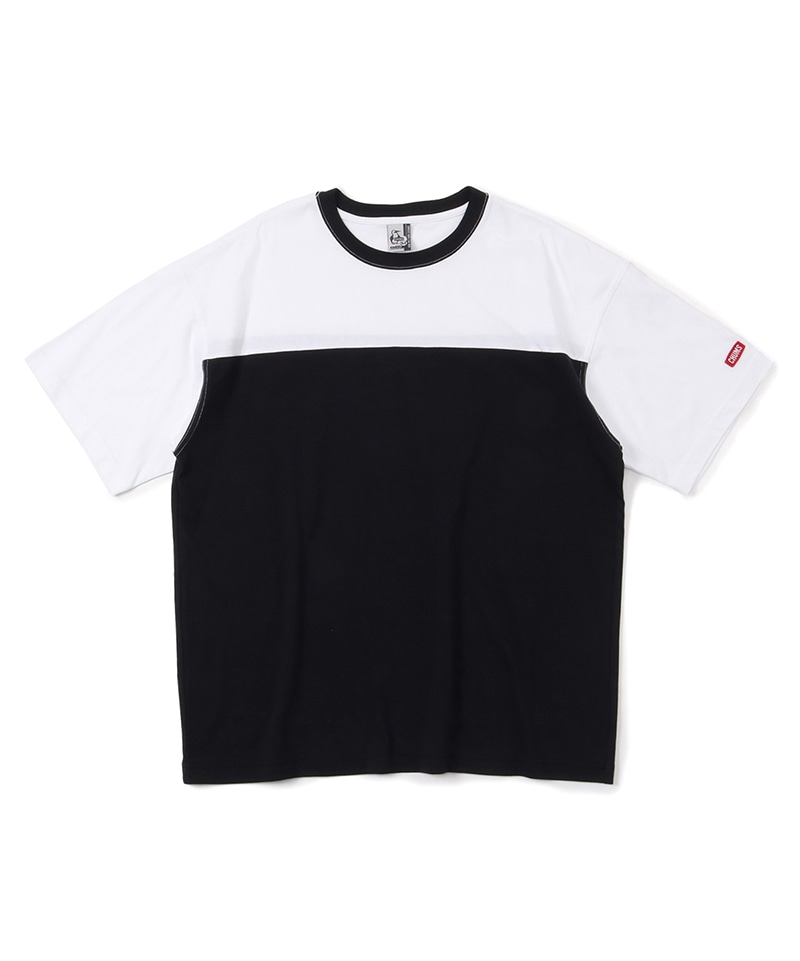 White/Black | オーバーサイズツートーンTシャツ