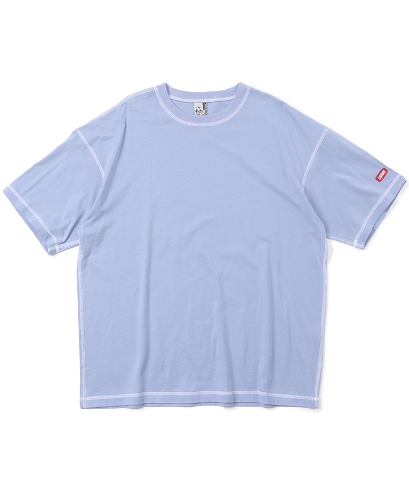 Lavender | オーバーサイズアウトラインステッチTシャツ
