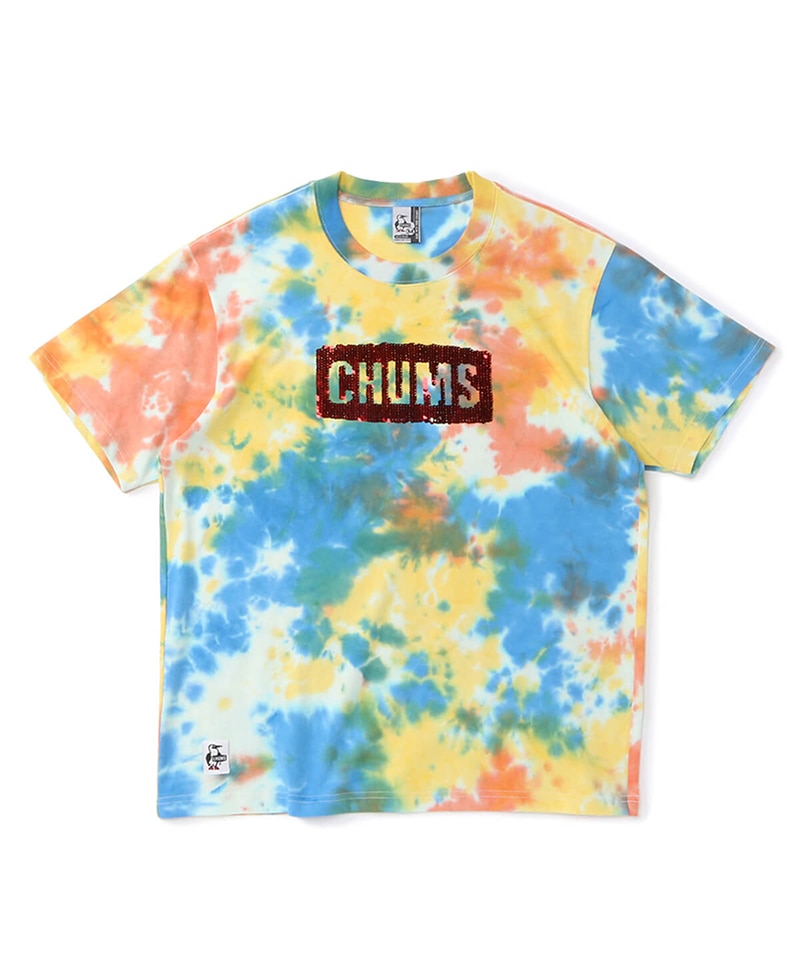 CHUMS Logo Spangle T-Shirt(チャムスロゴスパンコールTシャツ(トップス/Tシャツ))