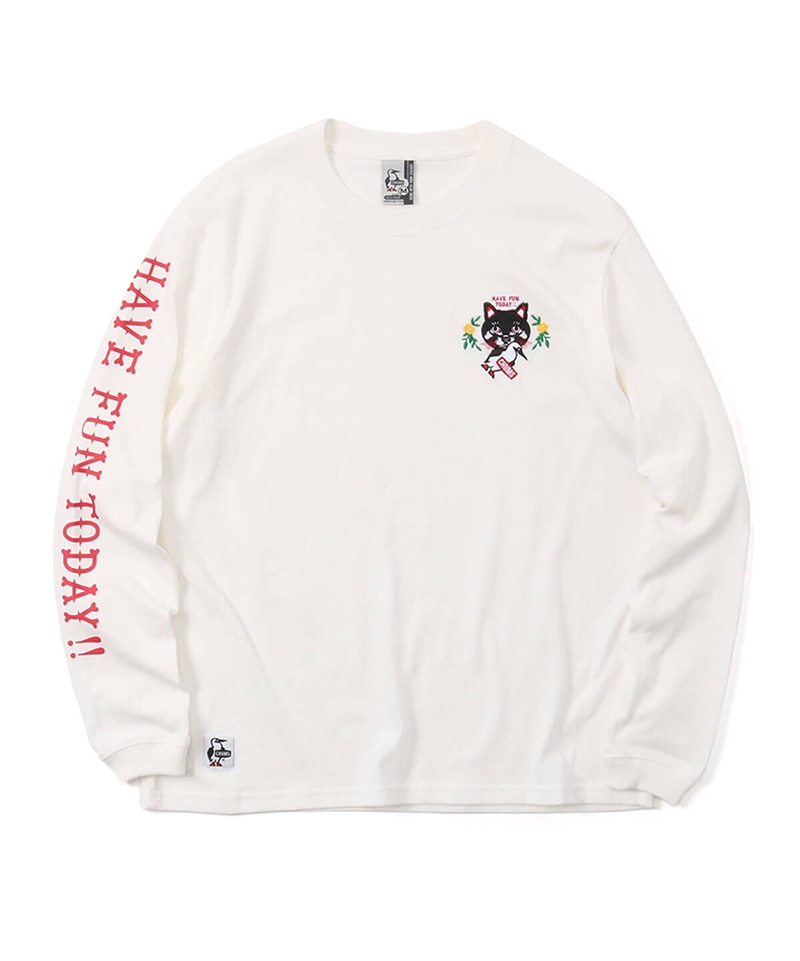 Bsc L S T Shirt Bscロングスリーブtシャツ ロングtシャツ トップス M White トップス Chums チャムス アウトドアファッション公式通販