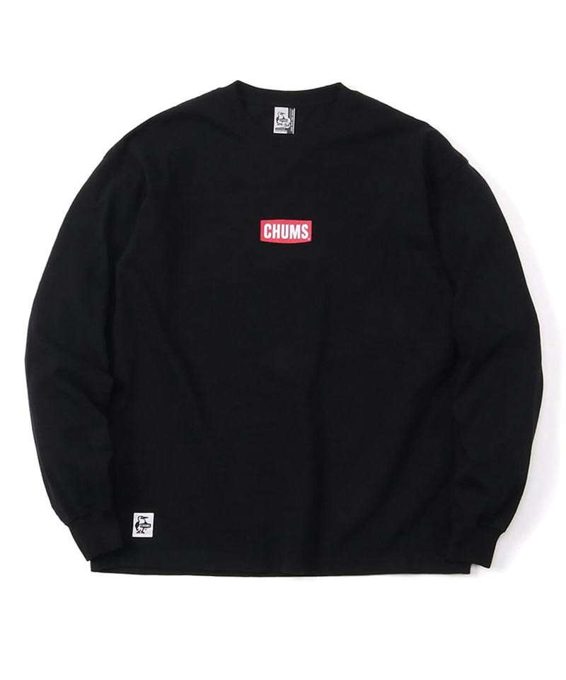 Oversized Mini CHUMS Logo L/S T-Shirt(オーバーサイズドミニチャムスロゴロングスリーブTシャツ(ロンT/ロングTシャツ))