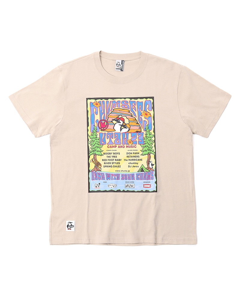 CHUMS Fes T-Shirt/チャムスフェスTシャツ(トップス/Tシャツ)(M Black): トップスCHUMS(チャムス )|アウトドアファッション公式通販