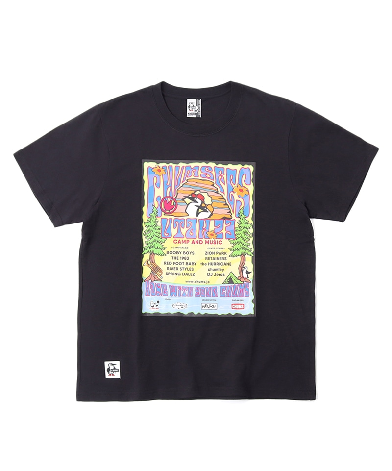 CHUMS Fes T-Shirt/チャムスフェスTシャツ(トップス/Tシャツ)(M Black): トップスCHUMS(チャムス )|アウトドアファッション公式通販