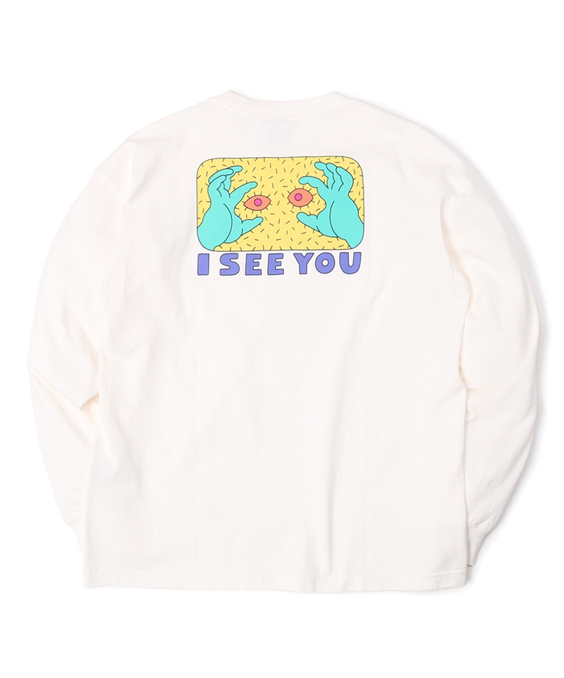 SAYORI WADA Oversized I SEE YOU L/S T-Shirt