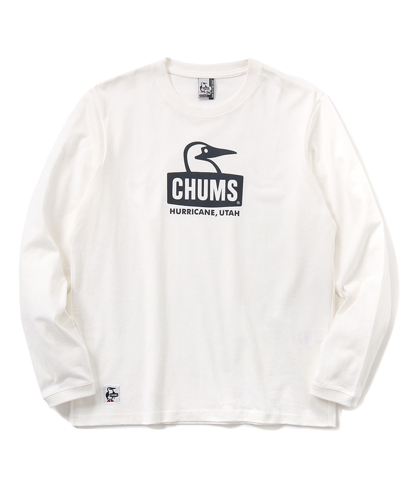 チャムス ブービーロゴブラッシュドロングTシャツ クレイジー XXL www