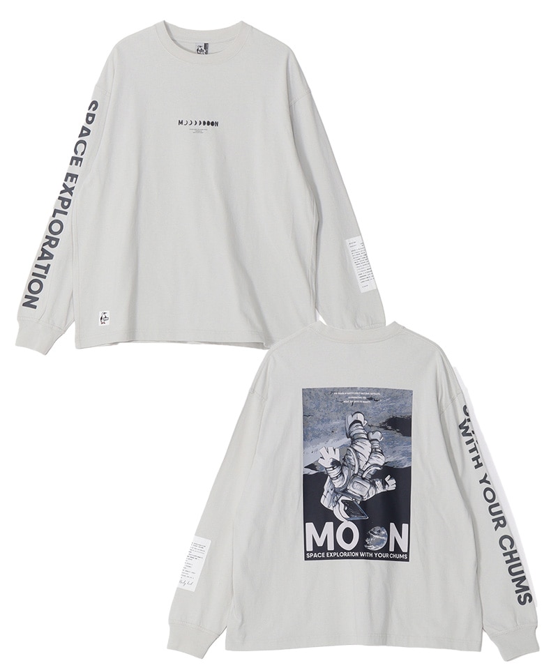 Space Booby Moon Brushed L/S T-Shirt(スペースブービームーンブラッシュドロングスリーブTシャツ(ロンT/ロングTシャツ))