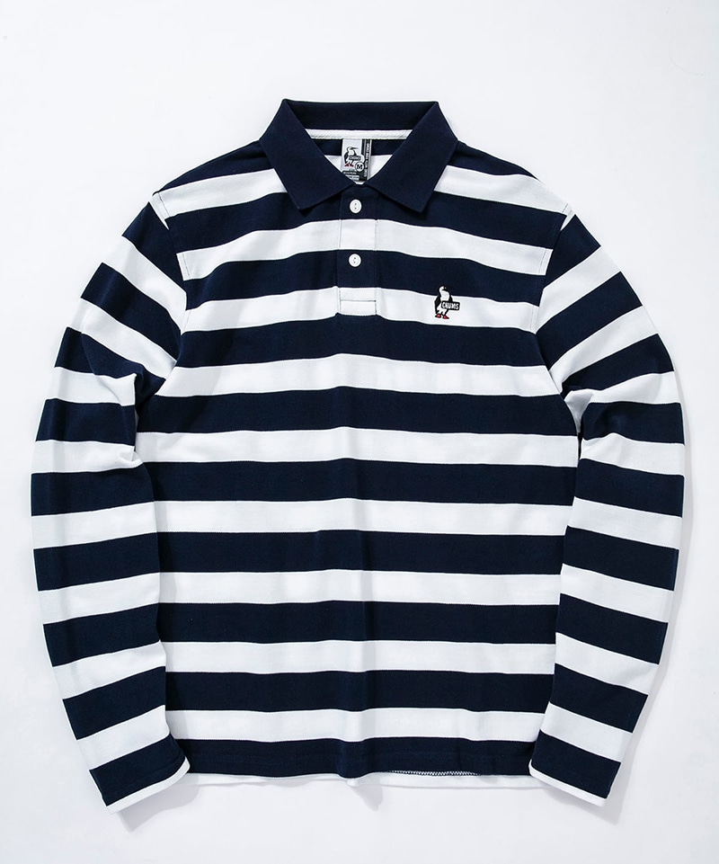 Booby Border L/S Polo Shirt(ブービーボーダーロングスリーブポロシャツ(ポロシャツ))