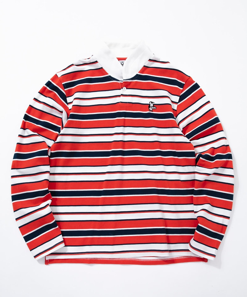 Booby Border L/S Shawl Polo Shirt(ブービーボーダーロングスリーブショールポロシャツ(ポロシャツ))