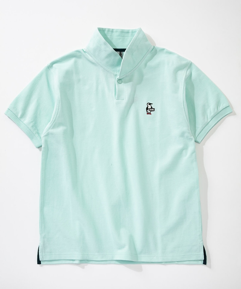 Booby Shawl Polo Shirt ブービーショールポロシャツ トップス ポロシャツ M Fresh Mint トップス Chums チャムス アウトドアファッション公式通販