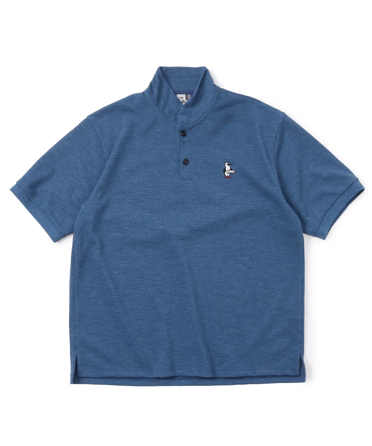 Booby Shawl Polo Shirt DRY Indigo/ブービーショールポロシャツドライインディゴ(トップス/ポロシャツ)(M  Indigo): トップス|CHUMS(チャムス)|アウトドアファッション公式通販