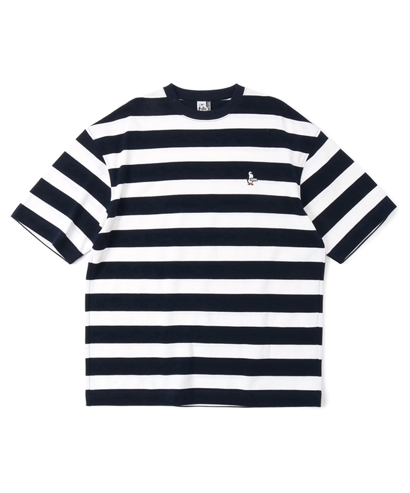 Oversized Booby Border Pique T-Shirt(オーバーサイズドブービーボーダーピケTシャツ(Tシャツ｜トップス))