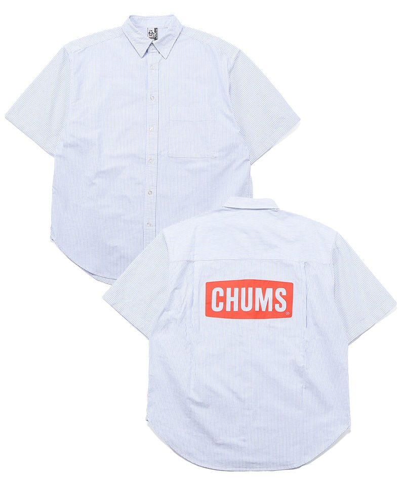 Oversized CHUMS Logo OX S/S Shirt(オーバーサイズドチャムスロゴオックスショートスリーブシャツ(シャツ/半袖シャツ))