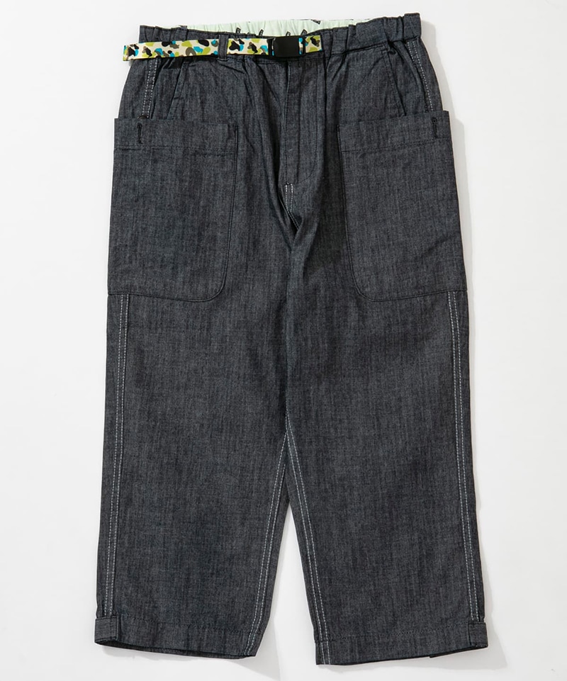 Chambray Cropped Pants(シャンブレークロップドパンツ(ロングパンツ))