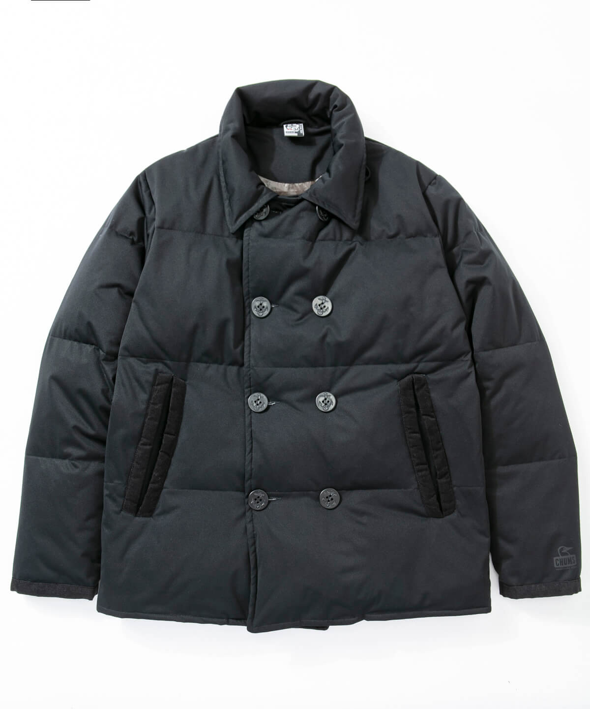 Teeshell Down Pea Coat ティーシェルダウンピーコート ダウンジャケット ベスト M H Navy ジャケット アウター Chums チャムス アウトドアファッション公式通販