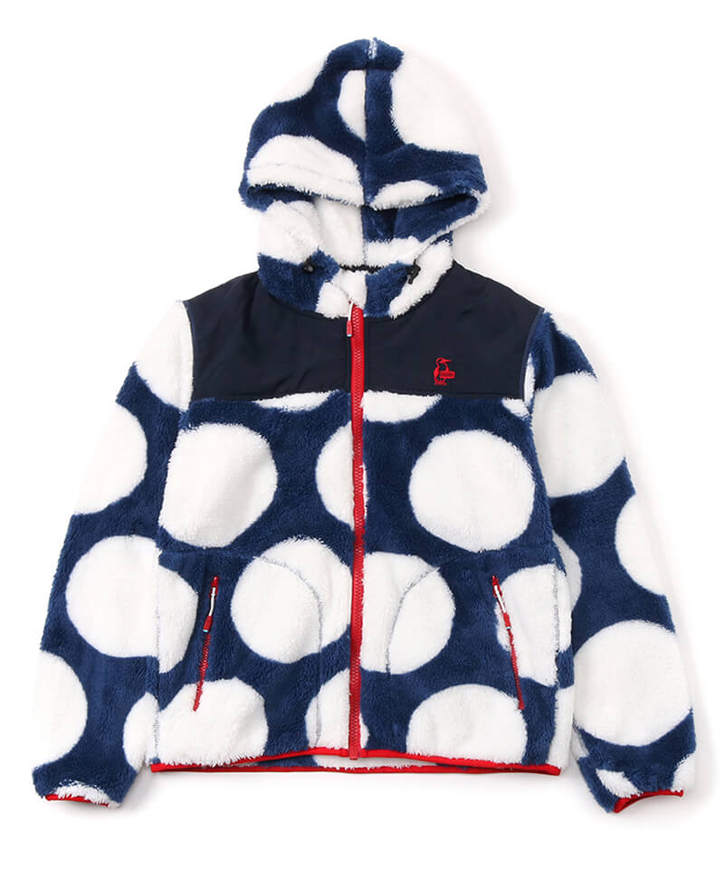 Elmo Fleece Full Zip Parka/エルモフリースフルジップパーカー(アウター/フリース)(M Nautical Dots/Navy): ジャケット|アウター|CHUMS(チャムス)|アウトドアファッション公式通販 Elmo Fleece Full Zip Parka/エルモフリースフルジップパーカー(アウター/フリース)(M Nautical Dots/Navy): ジャケット|アウター|CHUMS(チャムス)|アウトドアファッション公式通販