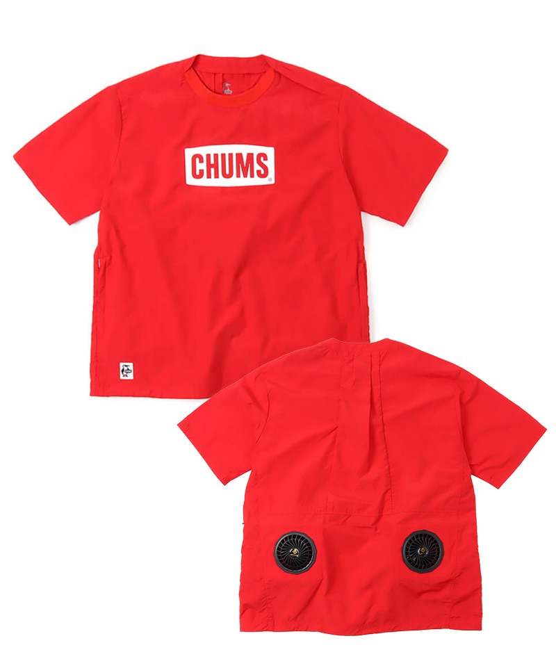 Chums Logo Fan T Shirt チャムスロゴファンtシャツ トップス Tシャツ M Red トップス Chums チャムス アウトドアファッション公式通販