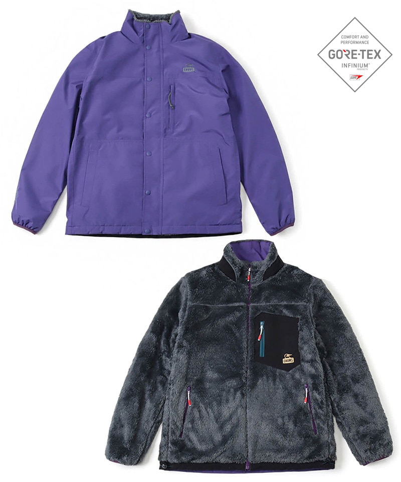 Elmo Gore-Tex INFINIUM Reversible Jacket/エルモゴアテックスインフィニアムリバーシブルジャケット(ジャケット｜アウター)(M  Navy/Ivory): ジャケット｜アウターCHUMS(チャムス)|アウトドアファッション公式通販