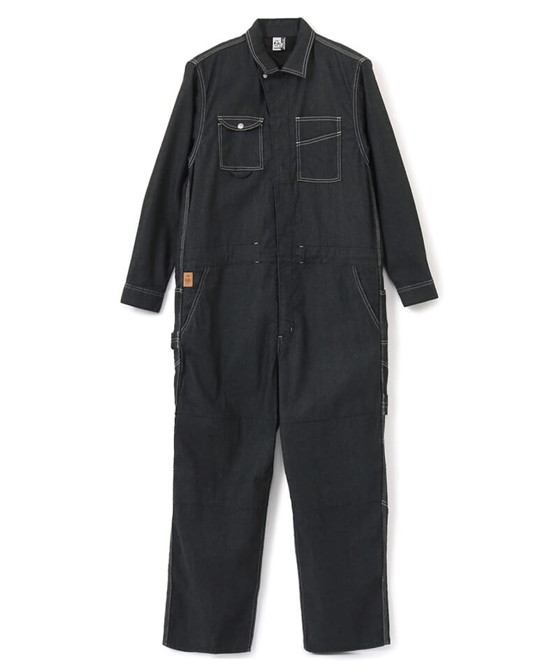 Flame Retardant Jump Suit Light/フレイムリターダントジャンプスーツライト(オーバーオール｜カバーオール)(M  Black Denim): パンツ｜オールインワンCHUMS(チャムス)|アウトドアファッション公式通販