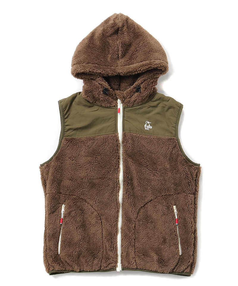 Elmo Fleece Vest/エルモフリースベスト(アウター／フリース)(M Brown ...