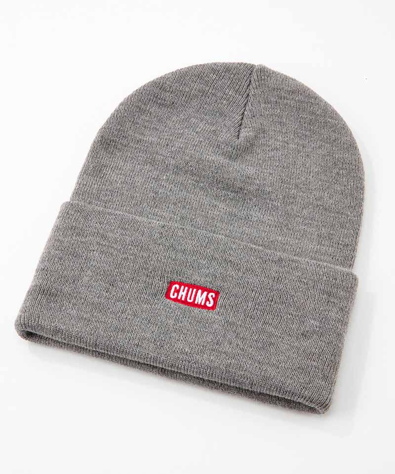 Knit Cap Chums Logo ニットキャップチャムスロゴ 帽子 ニット帽 Free H Gray 帽子 Chums チャムス アウトドアファッション公式通販