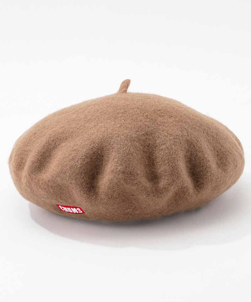 Felt Belet Chums Logo フェルトベレットチャムスロゴ 帽子 ベレー帽 Free Beige 帽子 Chums チャムス アウトドアファッション公式通販