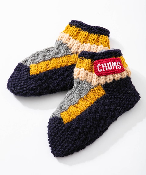 Patchwork Room Socks(パッチワークルームシューズ(ソックス/靴下))