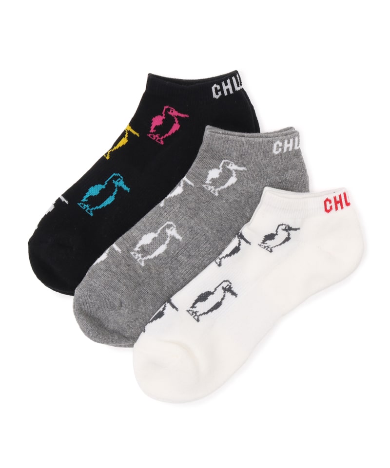 3P Booby Ankle Socks/3Pブービーアンクルソックス（ソックス/靴下）(M カラーなし):  フットウェア|CHUMS(チャムス)|アウトドアファッション公式通販