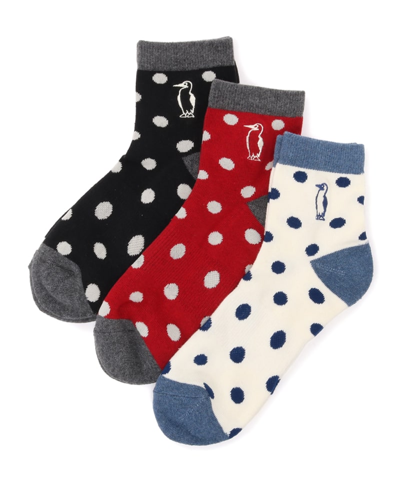 3P Booby Dots Crew Socks(3Pブービードットクルーソックス（ソックス/靴下）)