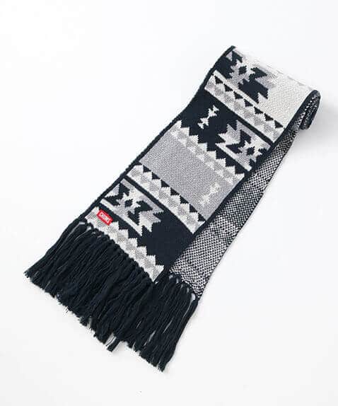 Delta Pattern Knit Muffler(デルタパターンニットマフラー(ネックウォーマー/手袋))