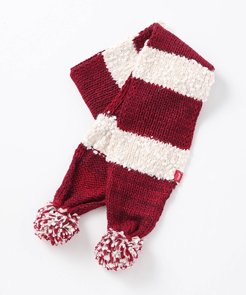Border Knit Muffler(ボーダーニットマフラー(ウォーマー/ネックウォーマー))