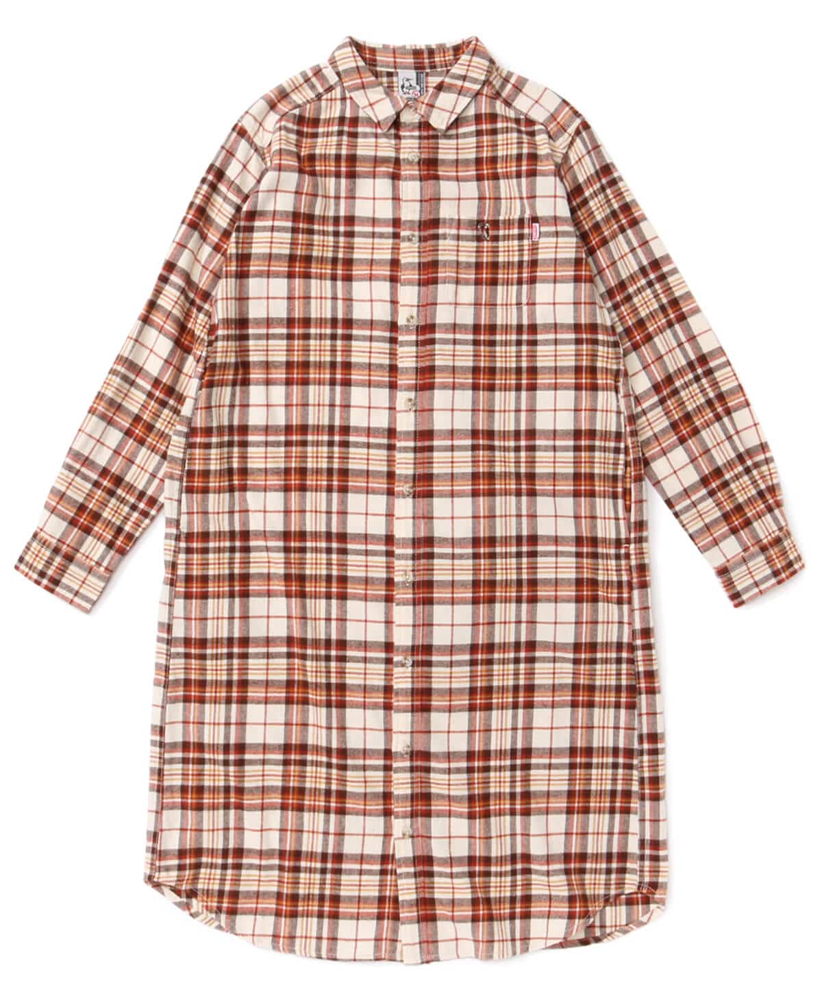 Nel One Piece ネルワンピース ワンピース シャツ Womens M Red ワンピース スカート Chums チャムス アウトドアファッション公式通販