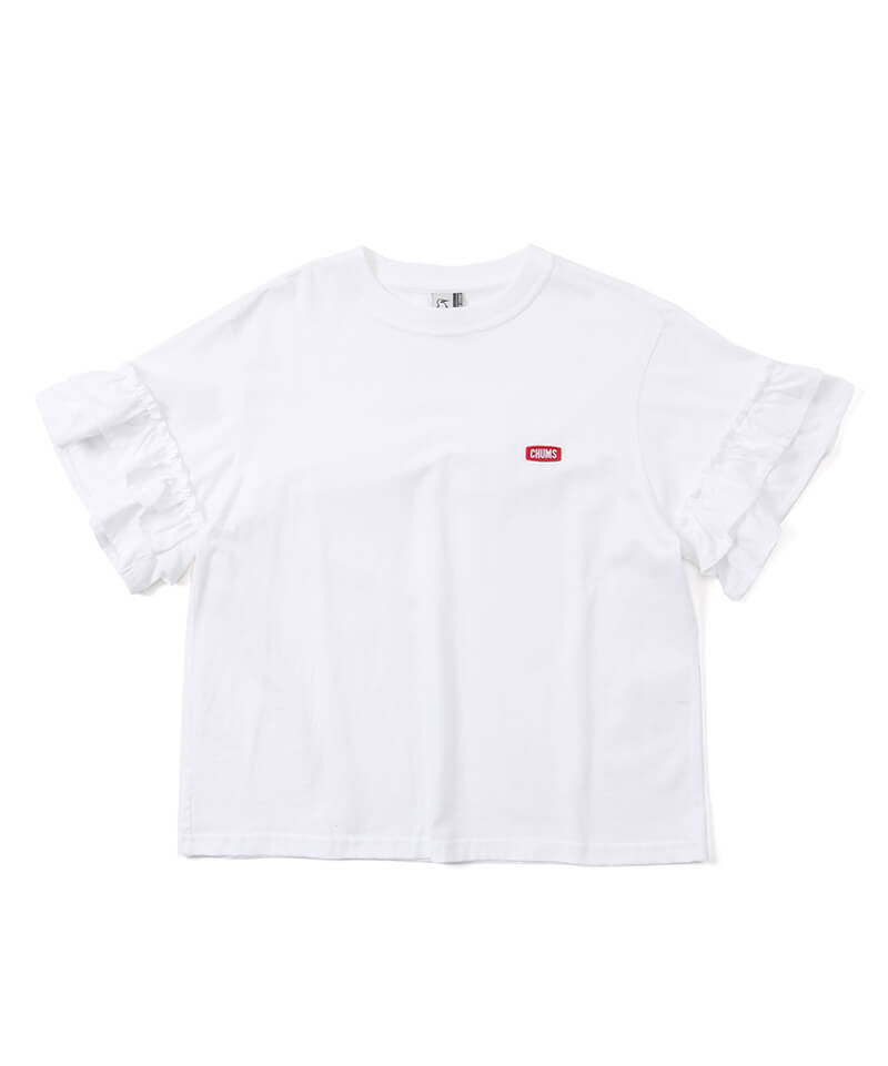 White | ウイングスライクブービーレディスTシャツ