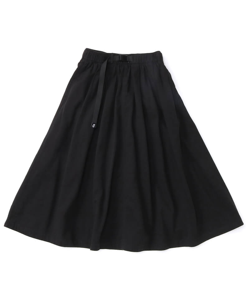 Black | ツータックワイドスカート