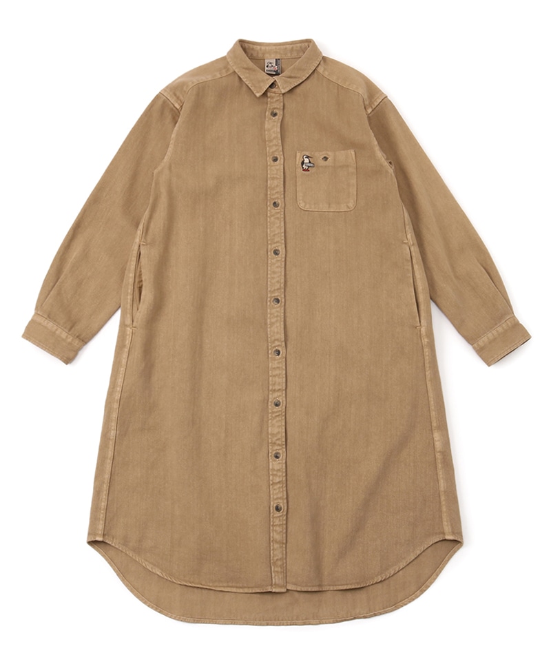 Garment Dyed Shirt One-Piece/ガーメントダイドシャツワンピース 