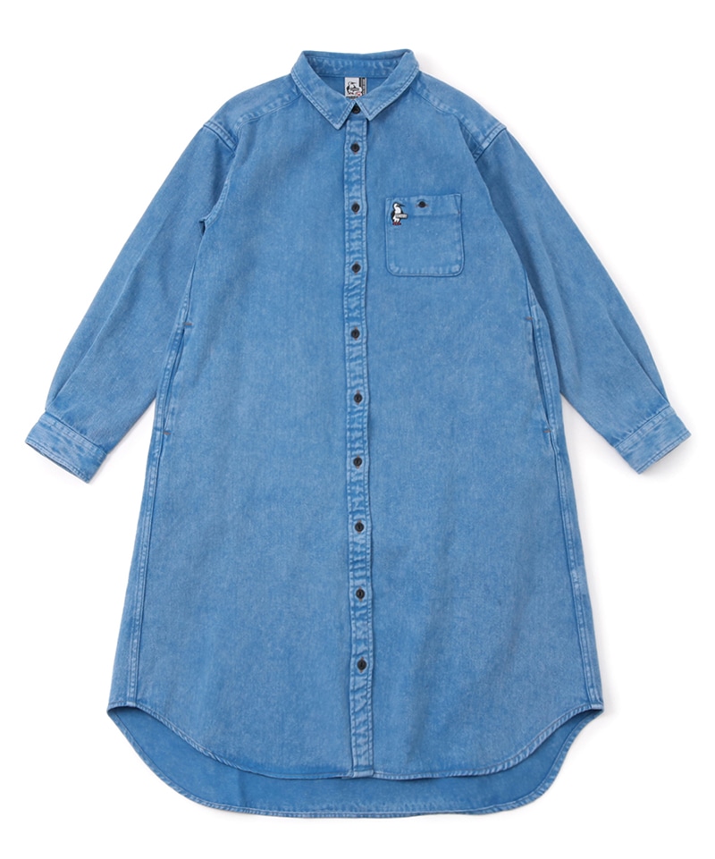 Garment Dyed Shirt One-Piece/ガーメントダイドシャツワンピース 