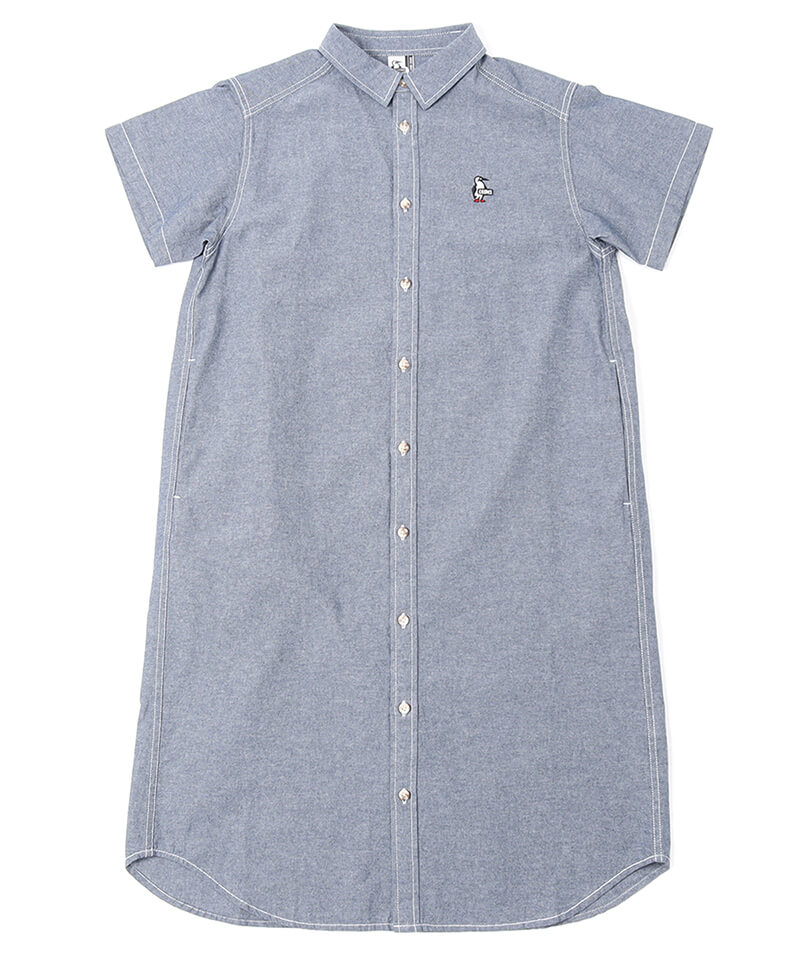 Yarn-Dyed Chambray S/S Dress(ヤーンダイドシャンブレーショートスリーブドレス(ワンピース｜シャツ))