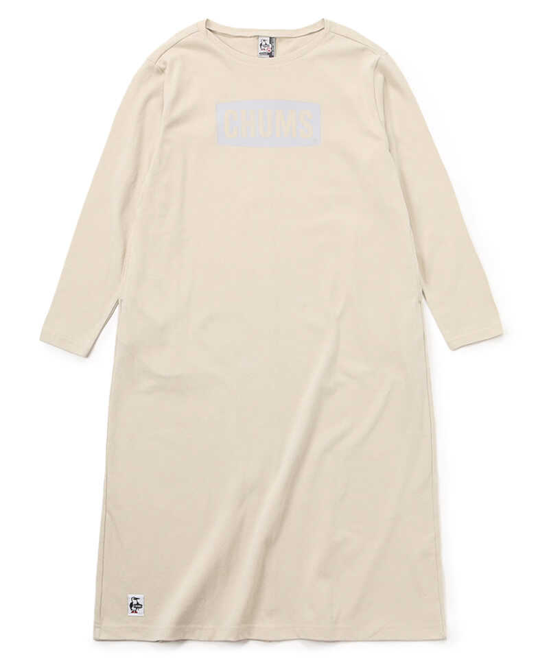 CHUMS Logo Brushed L/S T-Dress(チャムスロゴブラッシュドロングスリーブティードレス(ワンピース))