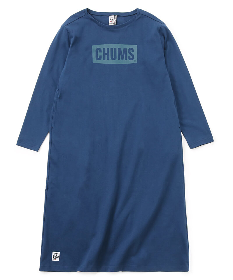 CHUMS Logo Brushed L/S T-Dress/チャムスロゴブラッシュドロング