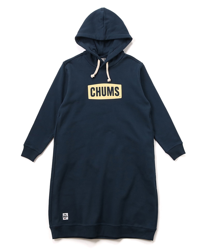 CHUMS Logo Long Parka/チャムスロゴロングパーカー(ワンピース