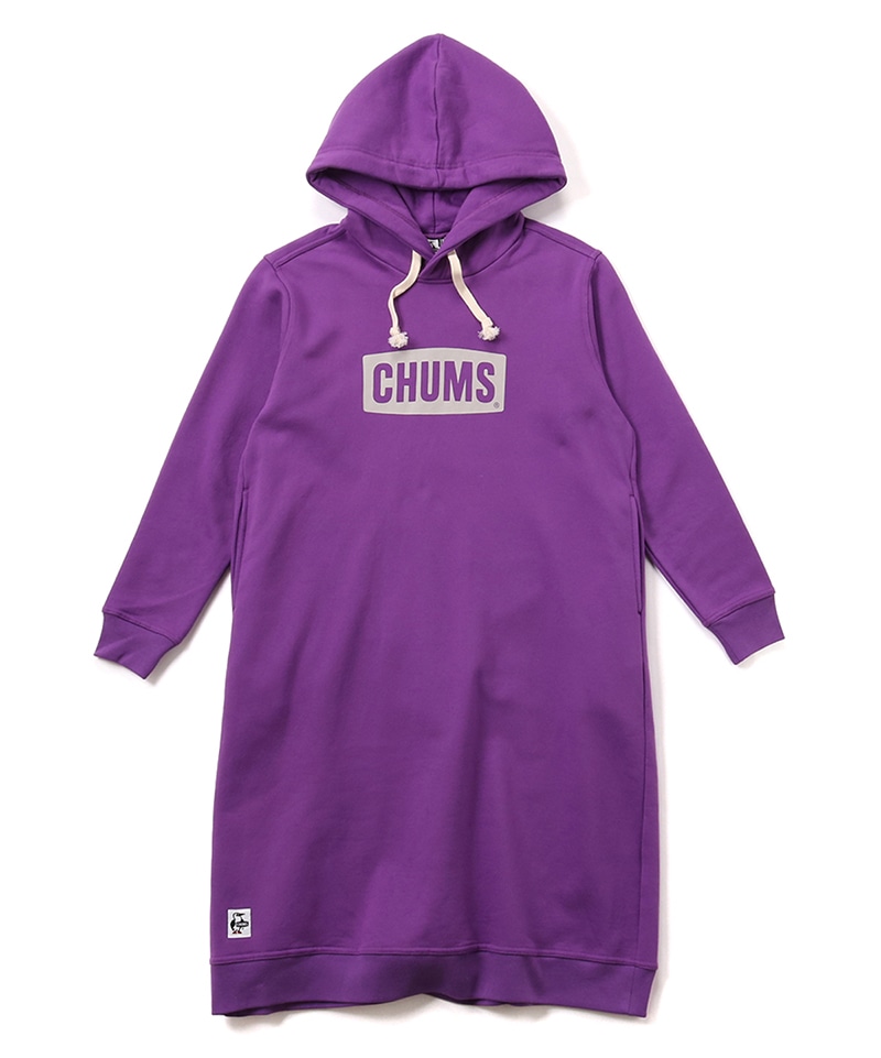 CHUMS Logo Long Parka/チャムスロゴロングパーカー(ワンピース