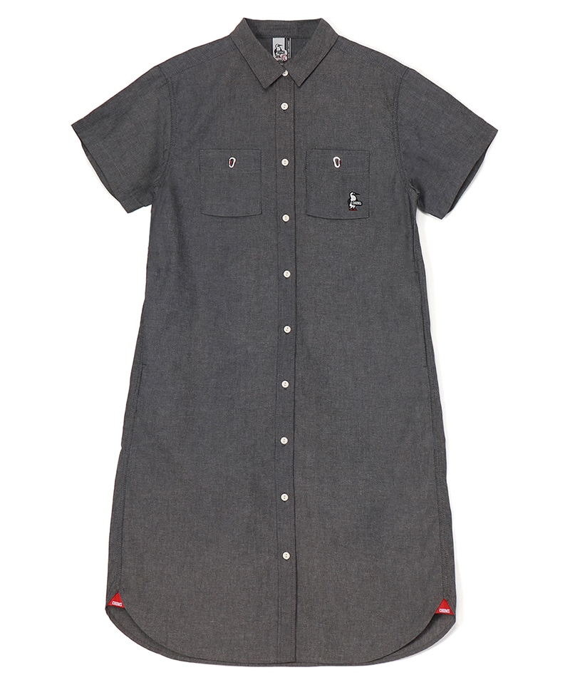Yarn-Dyed Chambray S/S Dress(ヤーンダイドシャンブレーショートスリーブドレス(ワンピース｜シャツ))