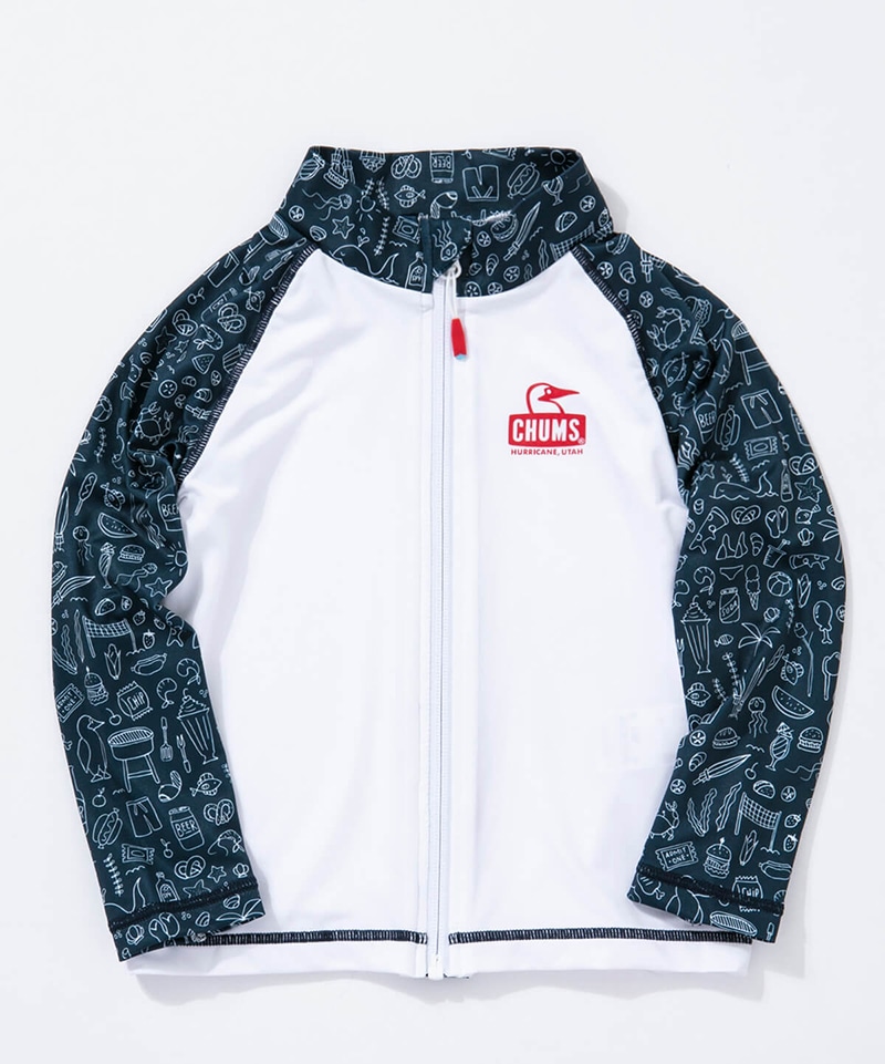 Kid's Splash Stand Zip Rashguard(キッズスプラッシュスタンドジップラッシュガード(キッズ｜トップス))