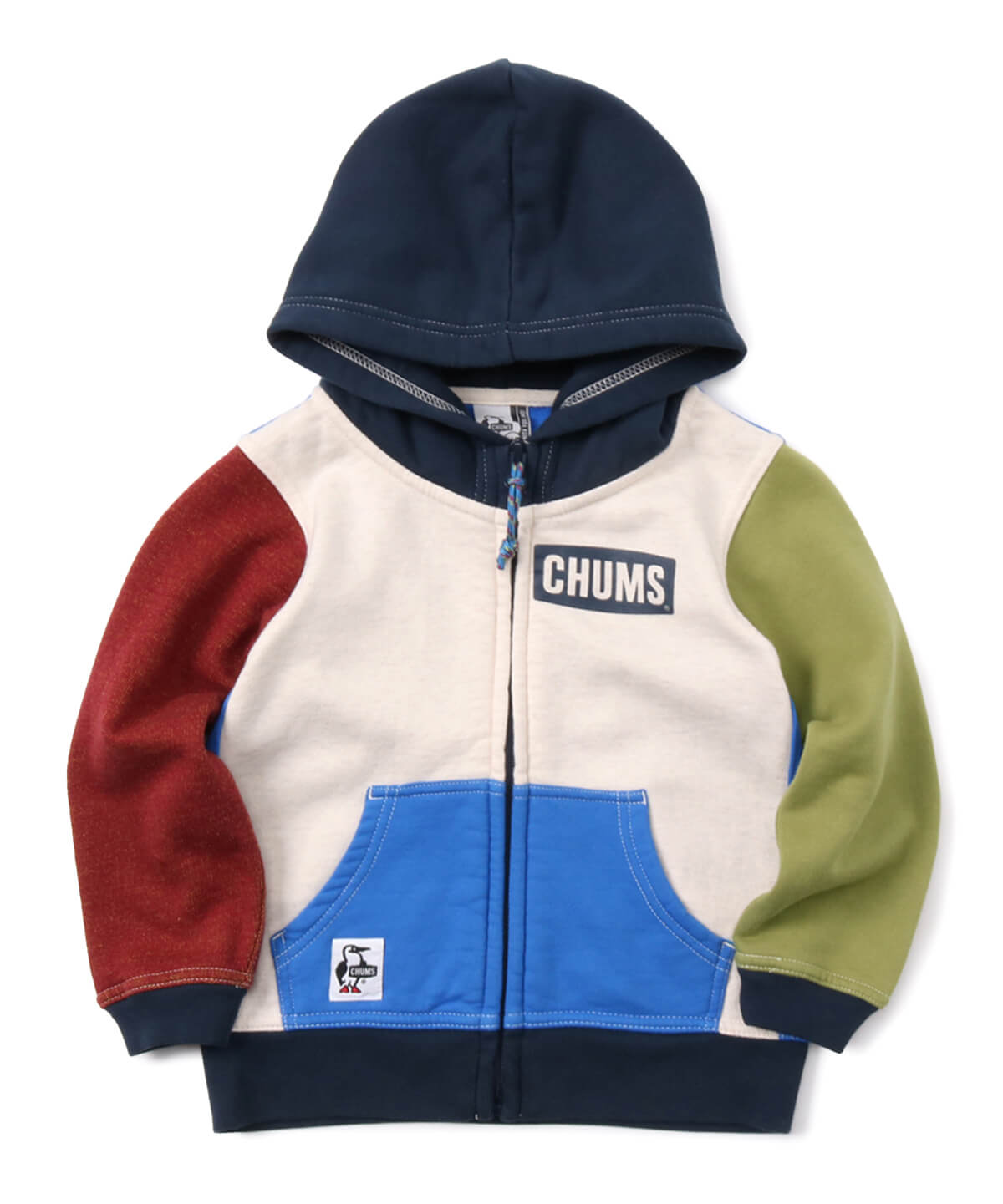 Kid's CHUMS Logo Zip Parka/キッズチャムスロゴジップパーカー(キッズ｜スウェット)(Kid'sM Blue):  キッズ|CHUMS(チャムス)|アウトドアファッション公式通販