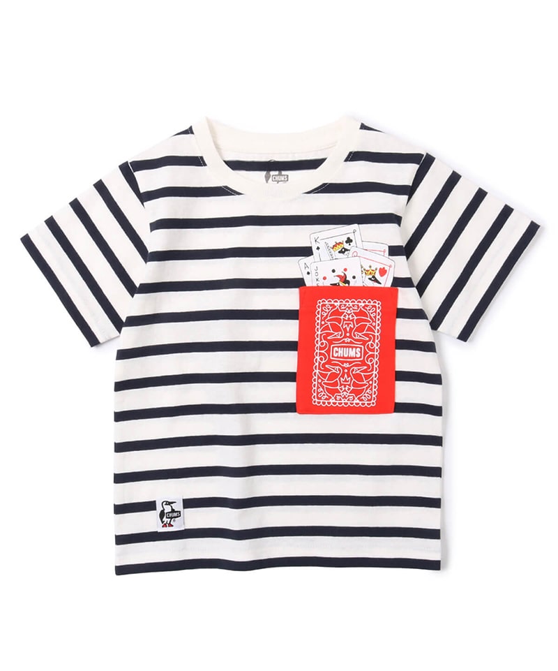 Kid S Booby Trump Pocket T Shirt Web限定 キッズブービートランプポケットｔシャツ トップス Tシャツ Kid S M Crazy キッズ Chums チャムス アウトドアファッション公式通販